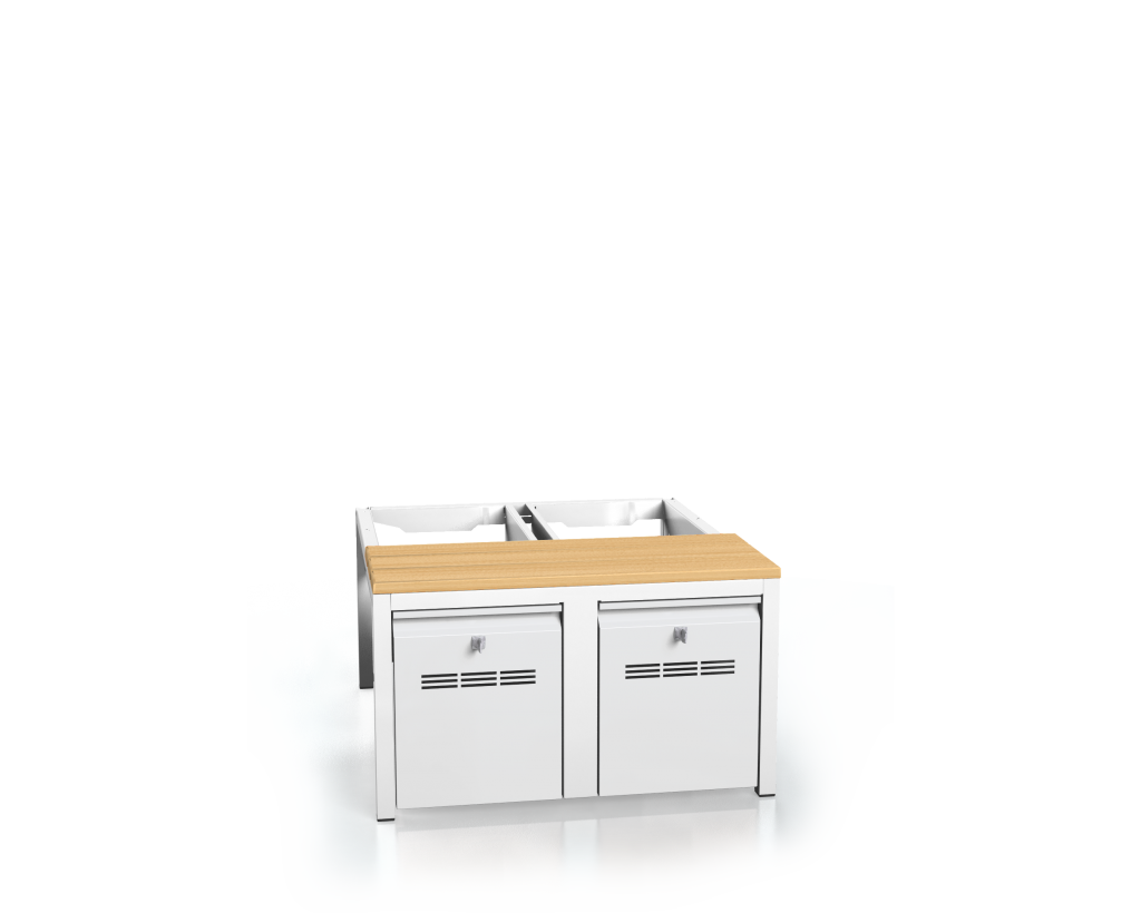 Benches with beech sticks - with drawers for footwear 375 x 700 x 800